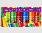 Бальзам для губ, 3.85 г 6 шт фруктовый микс коробка
